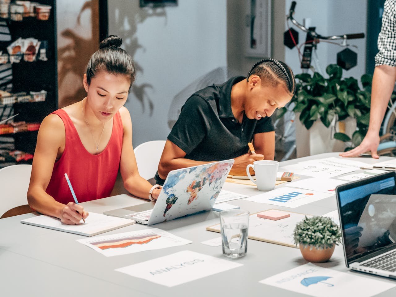 Creative professionals developing ideas together