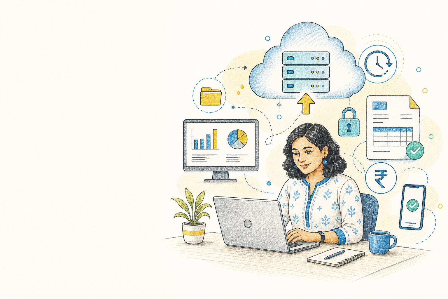 TallyPrime cloud access illustration