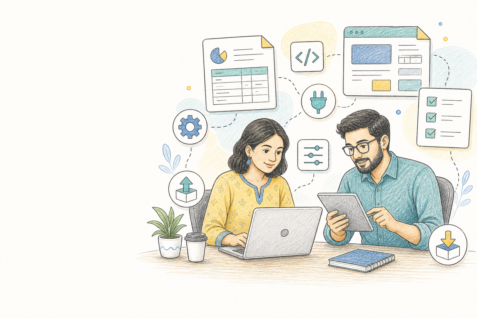 Tally customization and developer workflow illustration