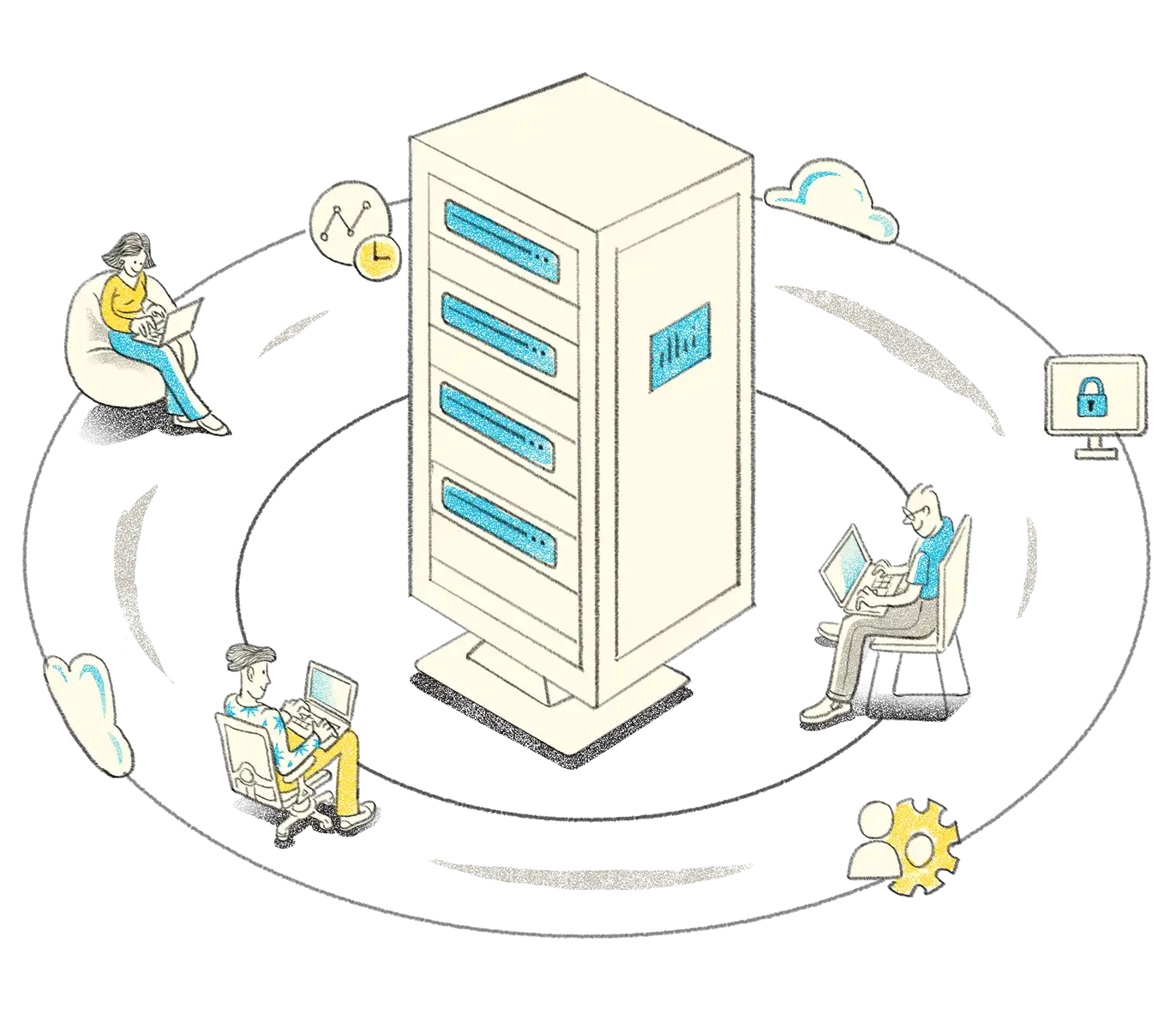 TallyPrime Server key benefits illustration